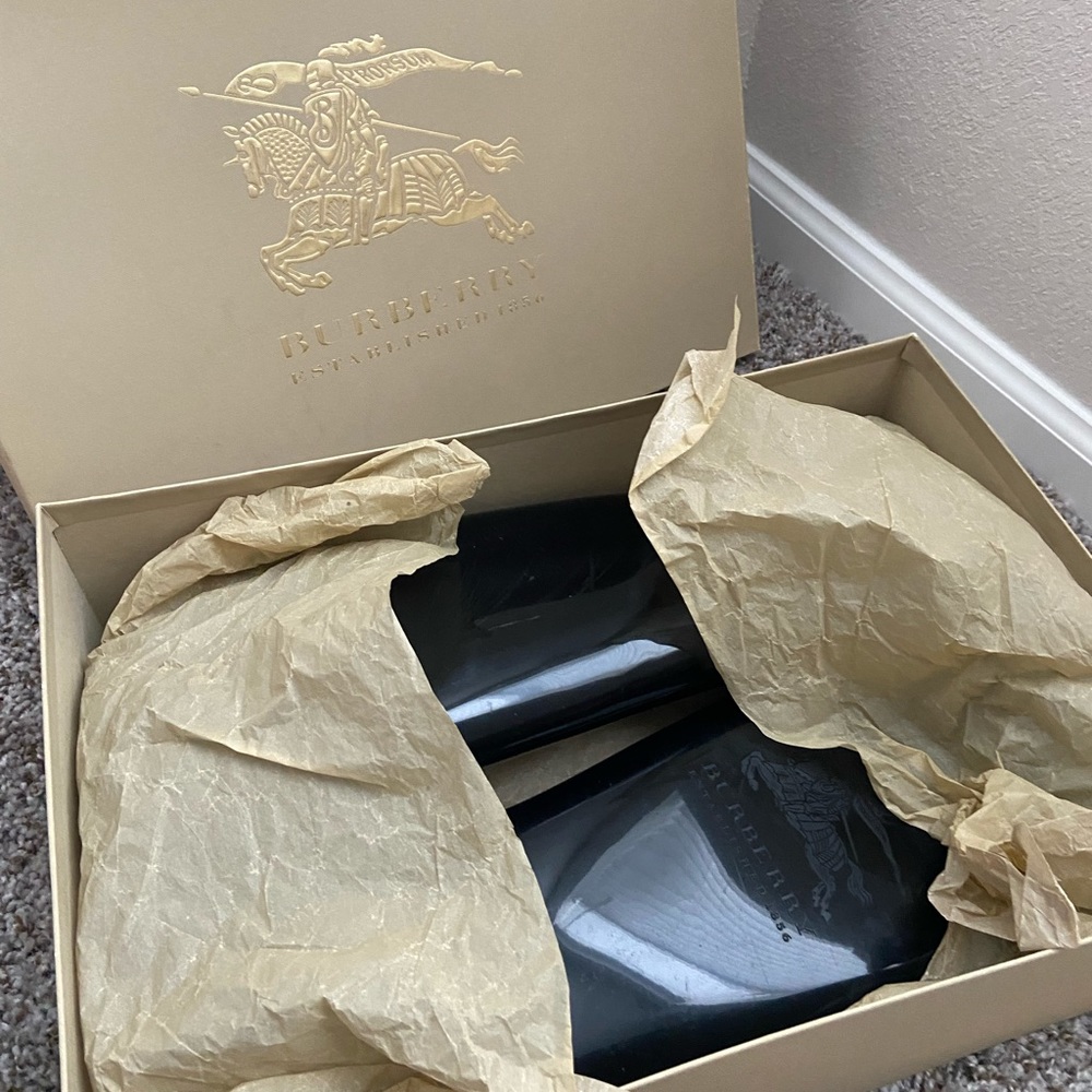 Authentic Burberry rain boots